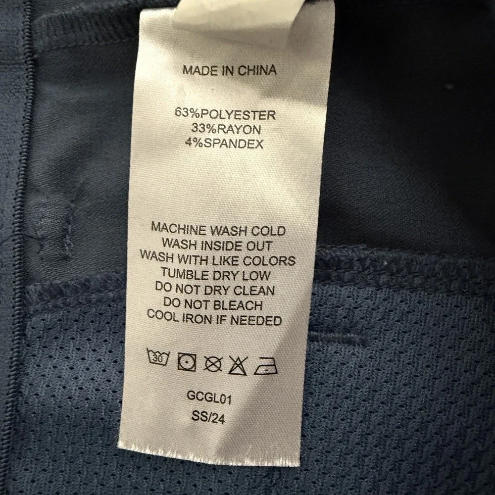 Quince Ultra Stretch 24/7 Smart Chino Pants Ocean Blue 42x34 Performance Casual